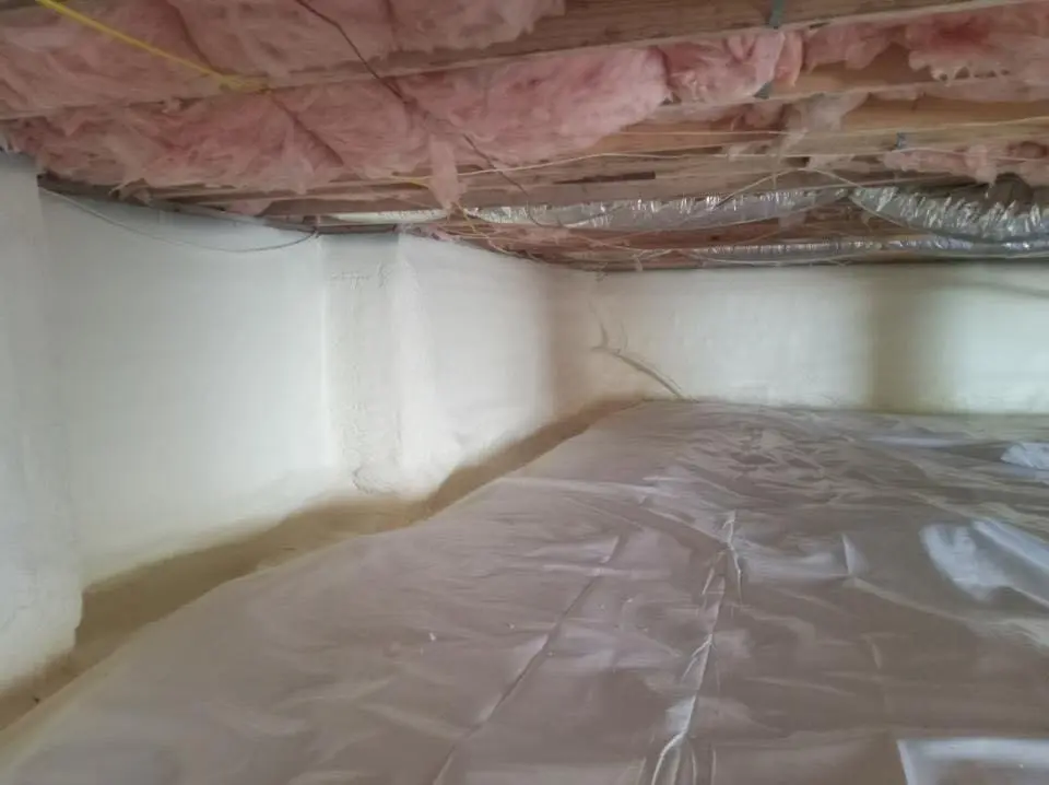 Crawl space encapsulation with closed-cell spray foam for Roof Maintenance in El Paso